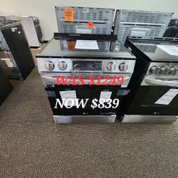 30 In. 6.3 Cu. Ft. Single Oven Slide In Electric Range With 5 Elements In Stainless Steel 