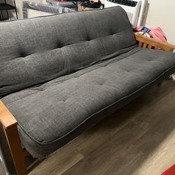 Kodiak Futon with Charcoal Grey Mattress - Excellent Condition!