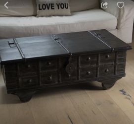 Wood Coffee Table Chest