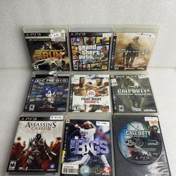 Lot of 9 PlayStation 3 Video Games For Sale! Call Of Duty