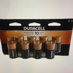 Duracell D Battery's 8 Count D8 New 