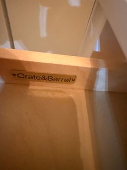 Brand crate&barrel white desk