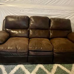 Recliner Leather Couch