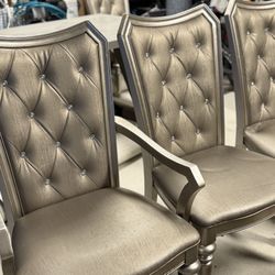 Hardwood Dining Table & 6 Chairs Set