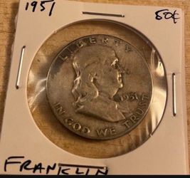 1951 Benjamin Franklin Half Dollar