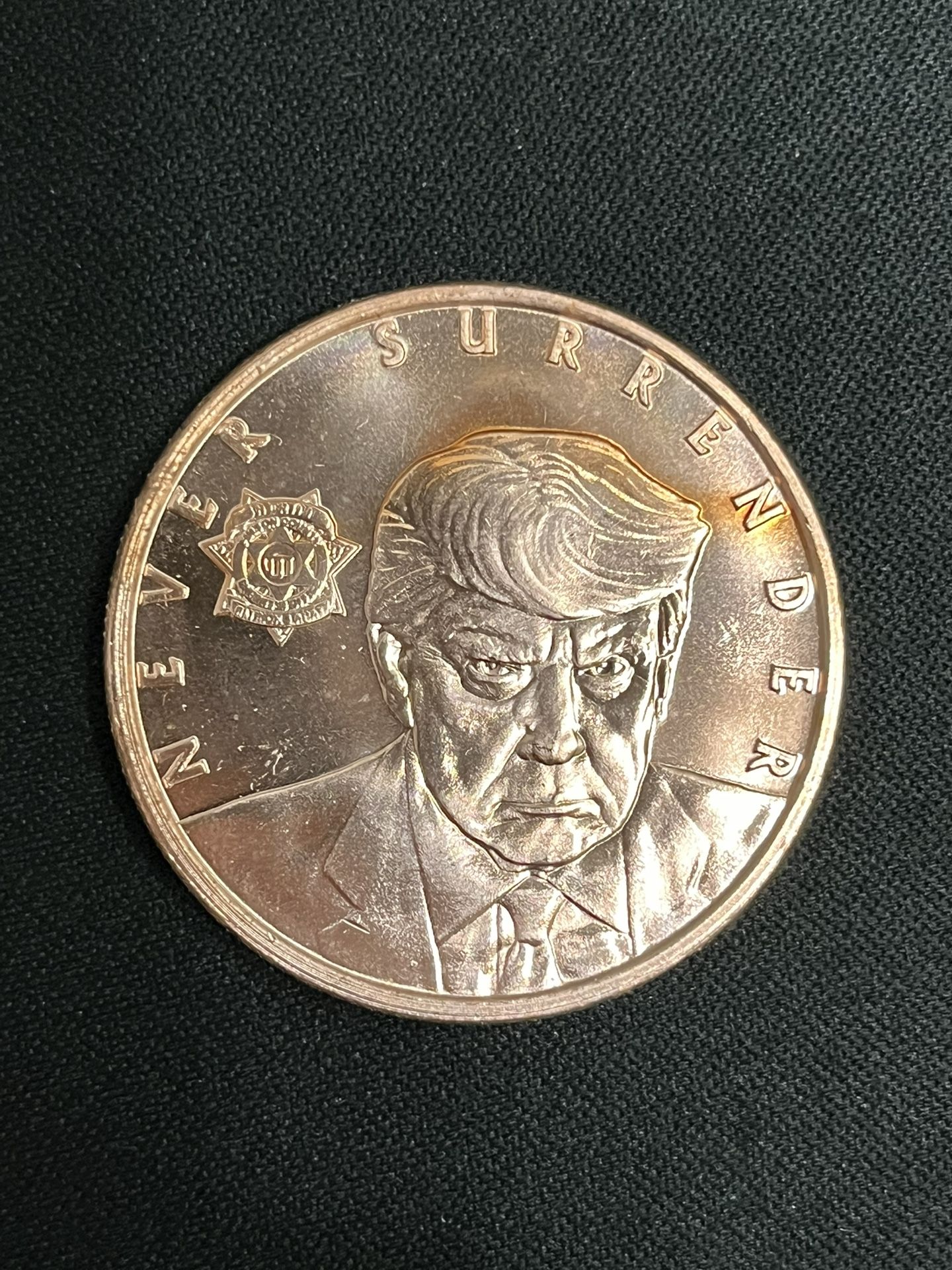 1 Ounce 999 Copper Collectable Trump Round