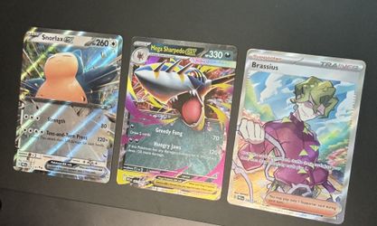 Snorlax EX And Sharpedo And Brassius