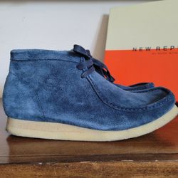 New Republic Marc McNairy Mens Liam Boot, 12 US 45.5 EU, Navy Blue, A+ Condition

