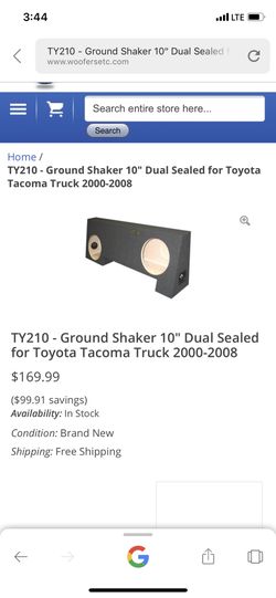 Tacoma grawnd shaker box made in USA $100