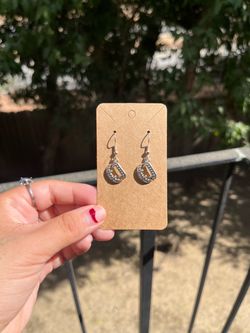 Vampire teeth earrings