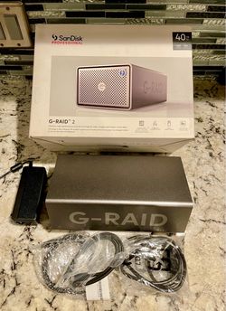 Sandisk G Raid 2 40tb hard drive professional