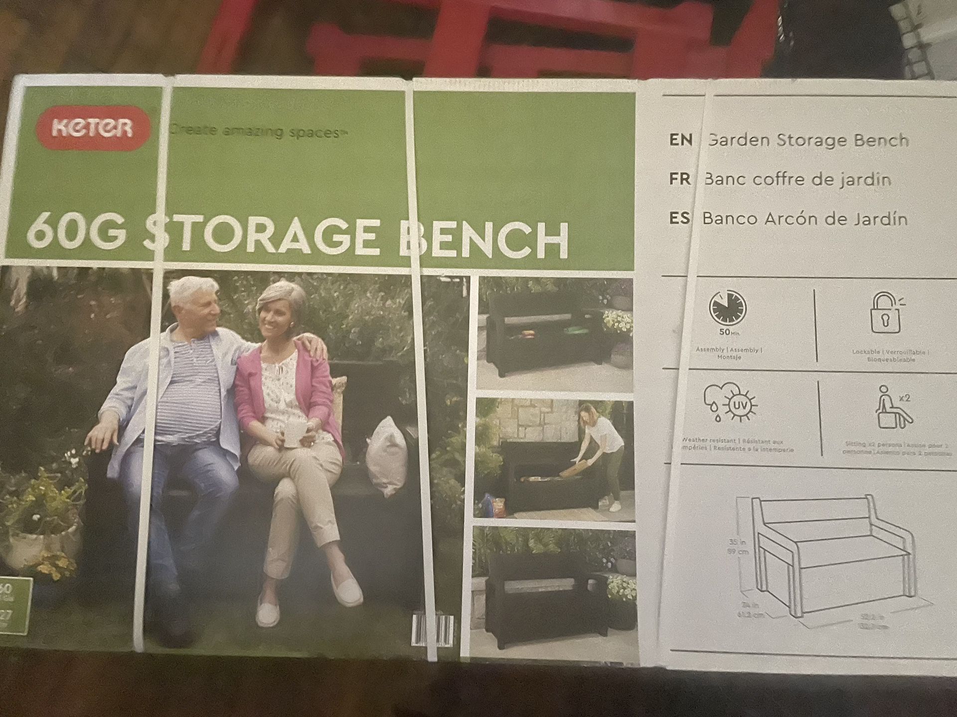 Keter 60’ Storage Bench 