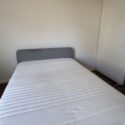IKEA Bed Frame + HAUGSVÄR Mattress for Sale
