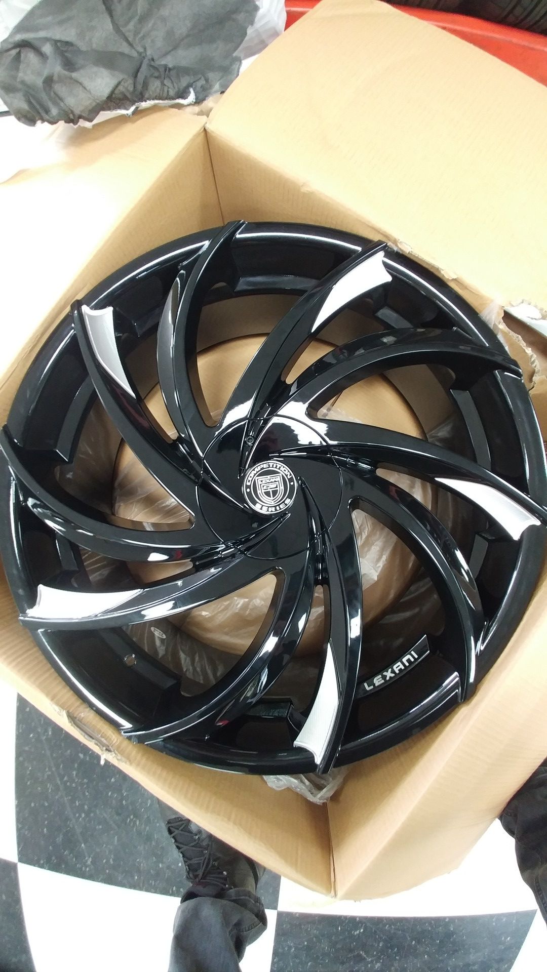 26" Lexani Twister Rims Black and Machine 6x139.7 6x5.5