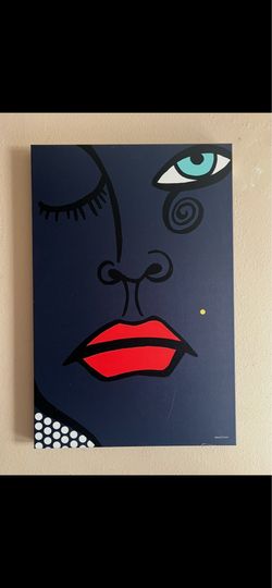 Brand: Maxwell Dickson Maxwell Dickson BeautyMark-40x60 "Beauty Mark" Modern Contemporary Canvas Print Artwork, 40" x 60"