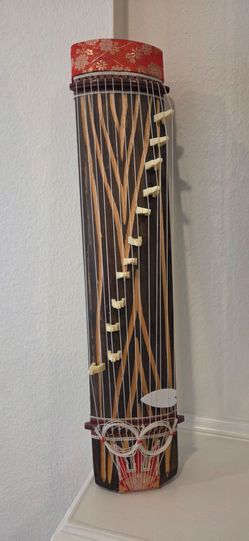 Vintage Miniature Japanese 13-String Koto Zither Instrument
