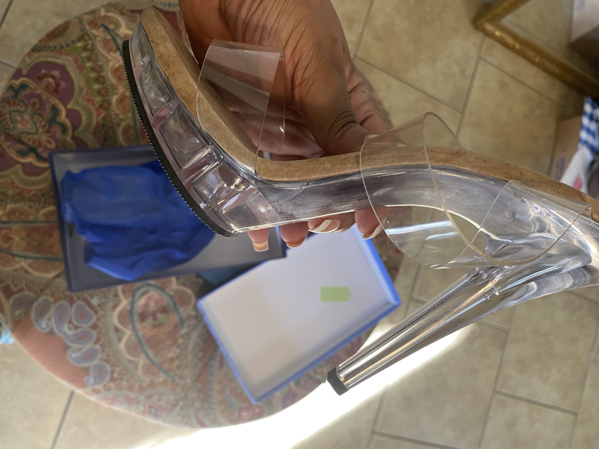 Pleaser Clear Heels 12m