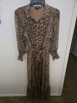 Express leopard dress