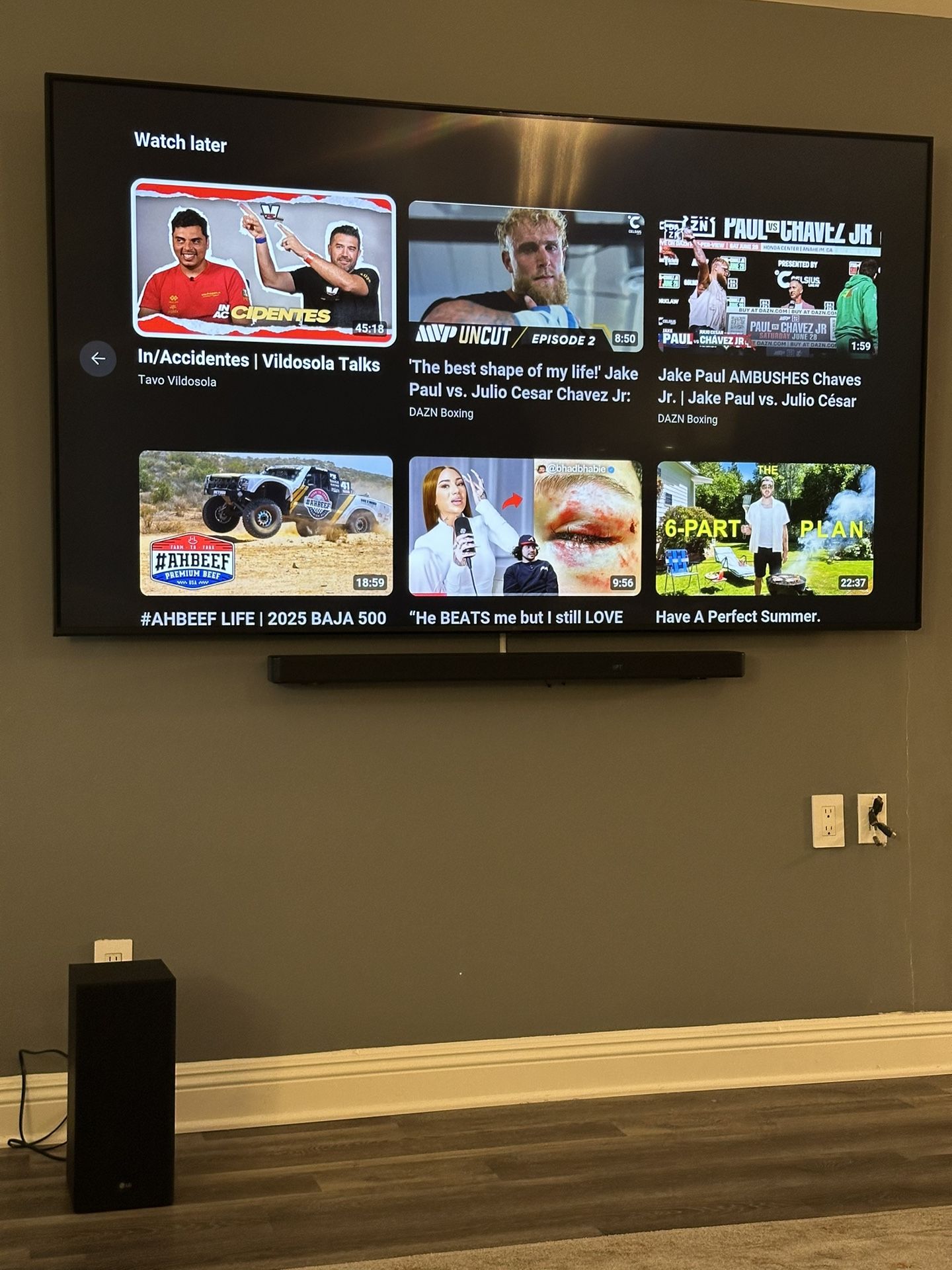 LG 86 Inch TV package With Subwoofer and Soundbar