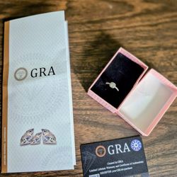 VVS1 Engagement Ring Moissanite 