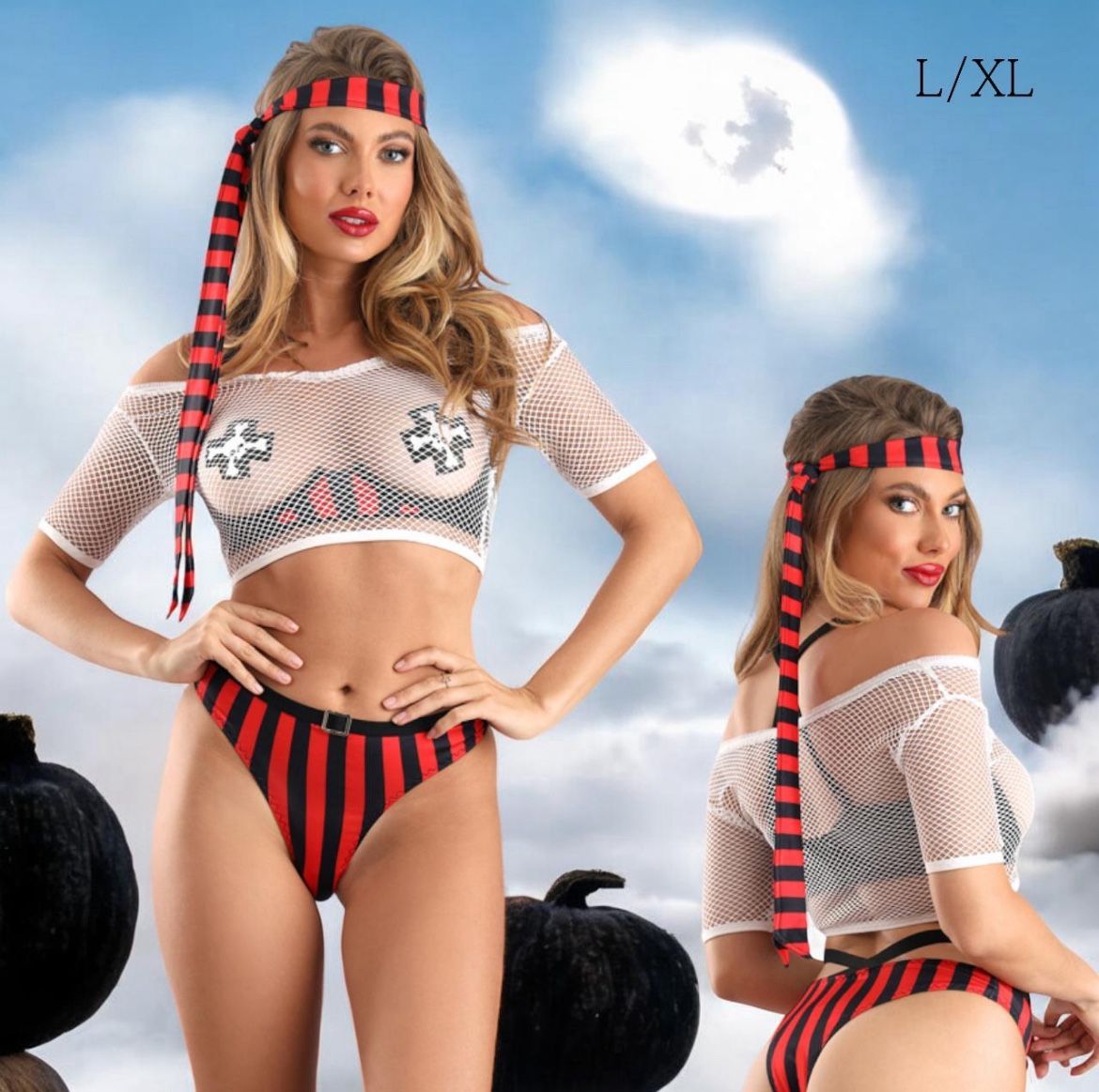 Adult Sexy Pirate Halloween Costume - Large/Xlarge