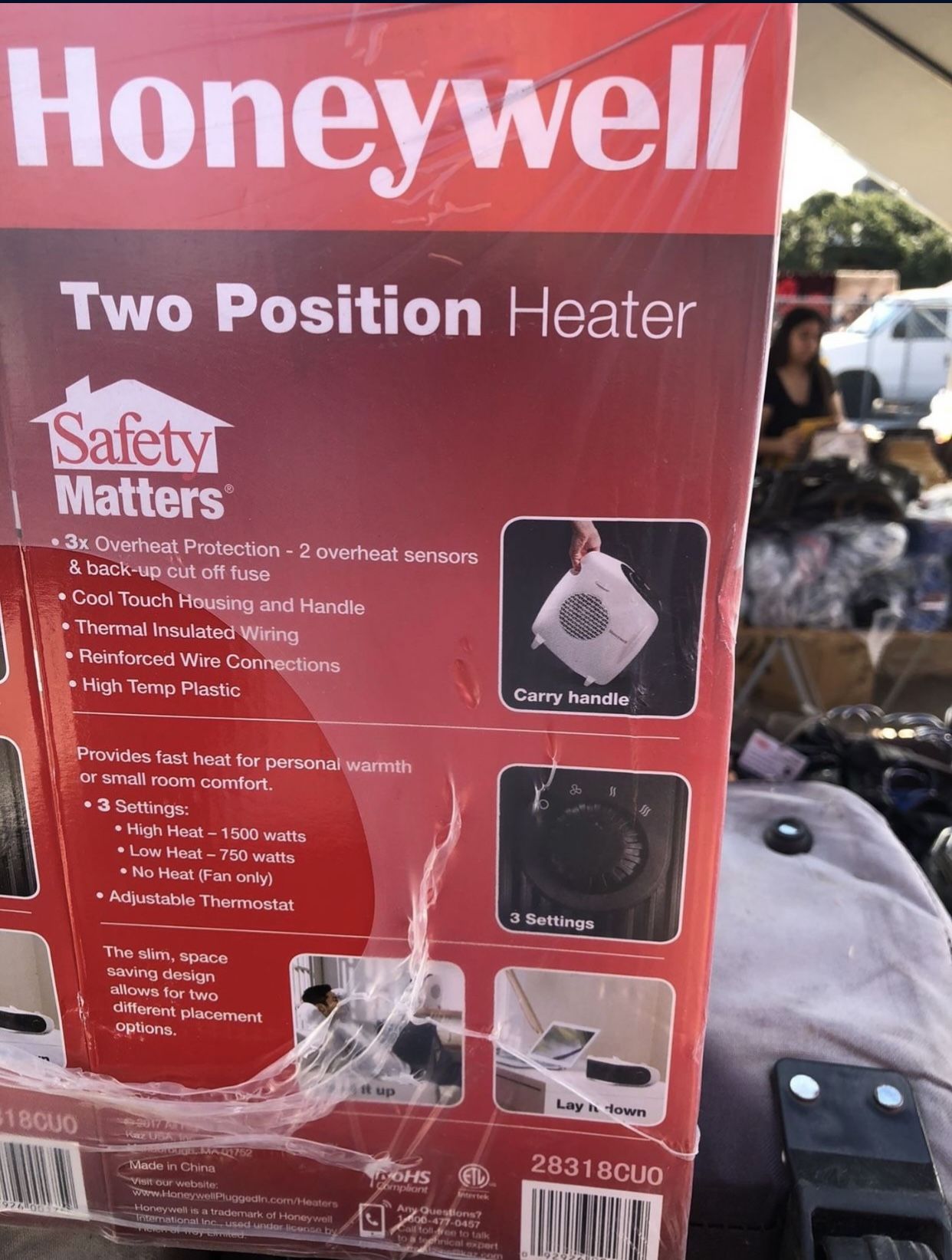 Honeywell Dual-Position Fan Forced Heater, 1500-Watts HHF175W $35 each Or  two for $65 for Sale in Arlington, TX - OfferUp