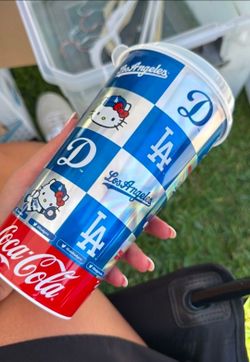 Hello kitty dodgers cup with lid