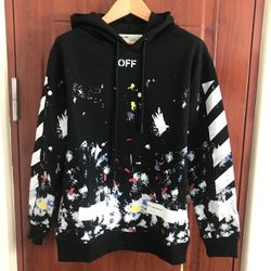 off white unisex hooded sweatshirt