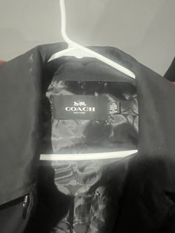 Black Coach Trench Jacket