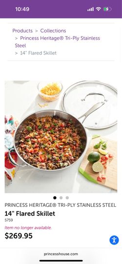 Princess house Tri ply 14” skillet
