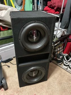 Skar 12” inch Subs w sub box