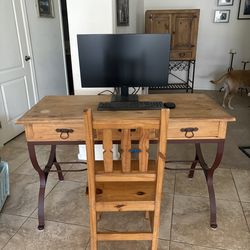 Desk and chair