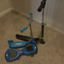 Hoverboard And 2 Scooters