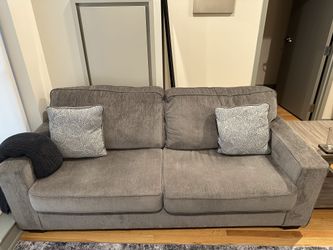 Gray Chenille Sofa, Raymour & Flanigan - $295 OBO