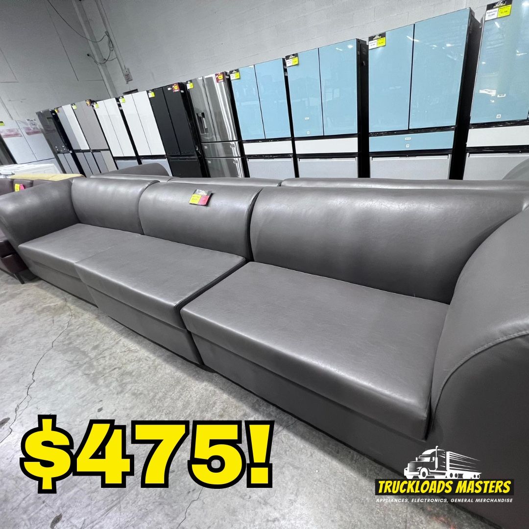 New Contemporary Grey Lounge Modular Couch - Livingroom, Bar, Office, Home, Class, Dorm, Room, Restaurant 