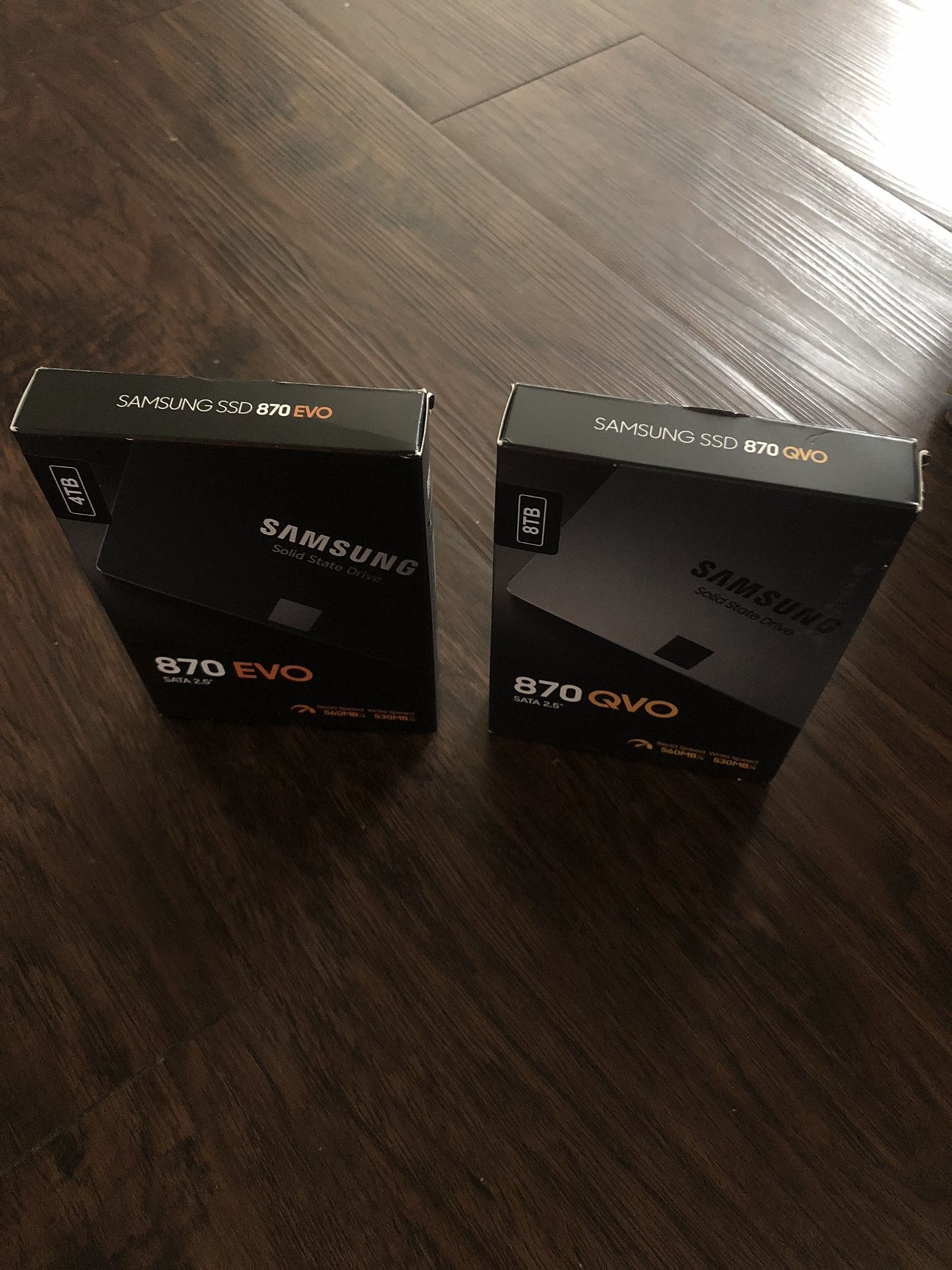 12TB Total SSD’s 1x8TB 1x4TB DESCRIPTION BRAND NEW!!PICK UP ONLY NO TRADE 👉FIRM ON PRICE👈ONLY CASH💵 💲550 FOR BOTH NOT SELLING SEPARATELY!!👀