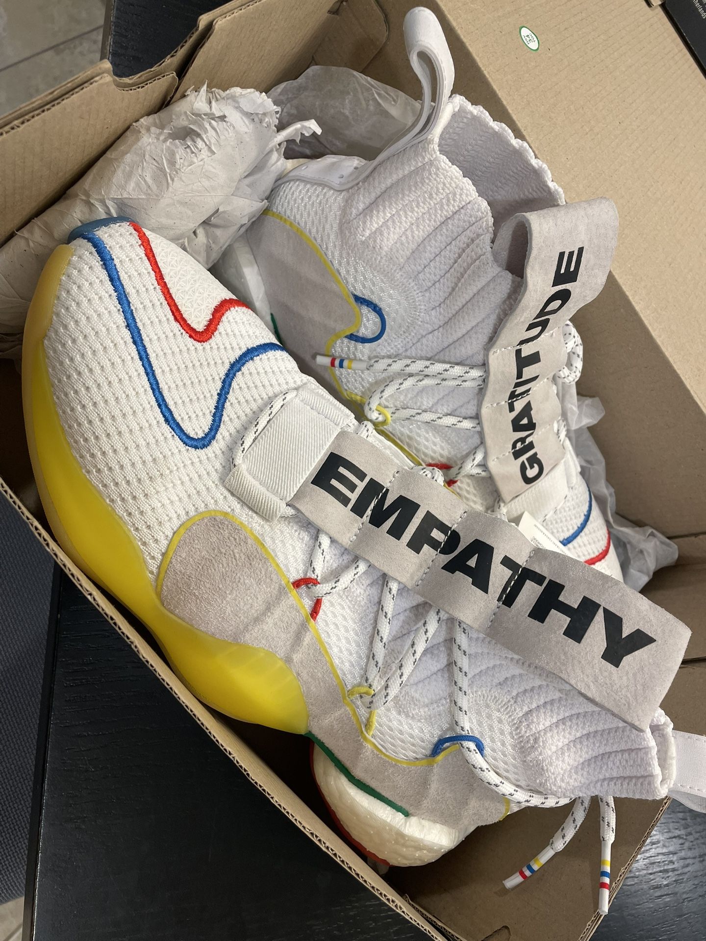 New Adidas Crazy BWL LVL Williams Pharrell shoes size 8.5