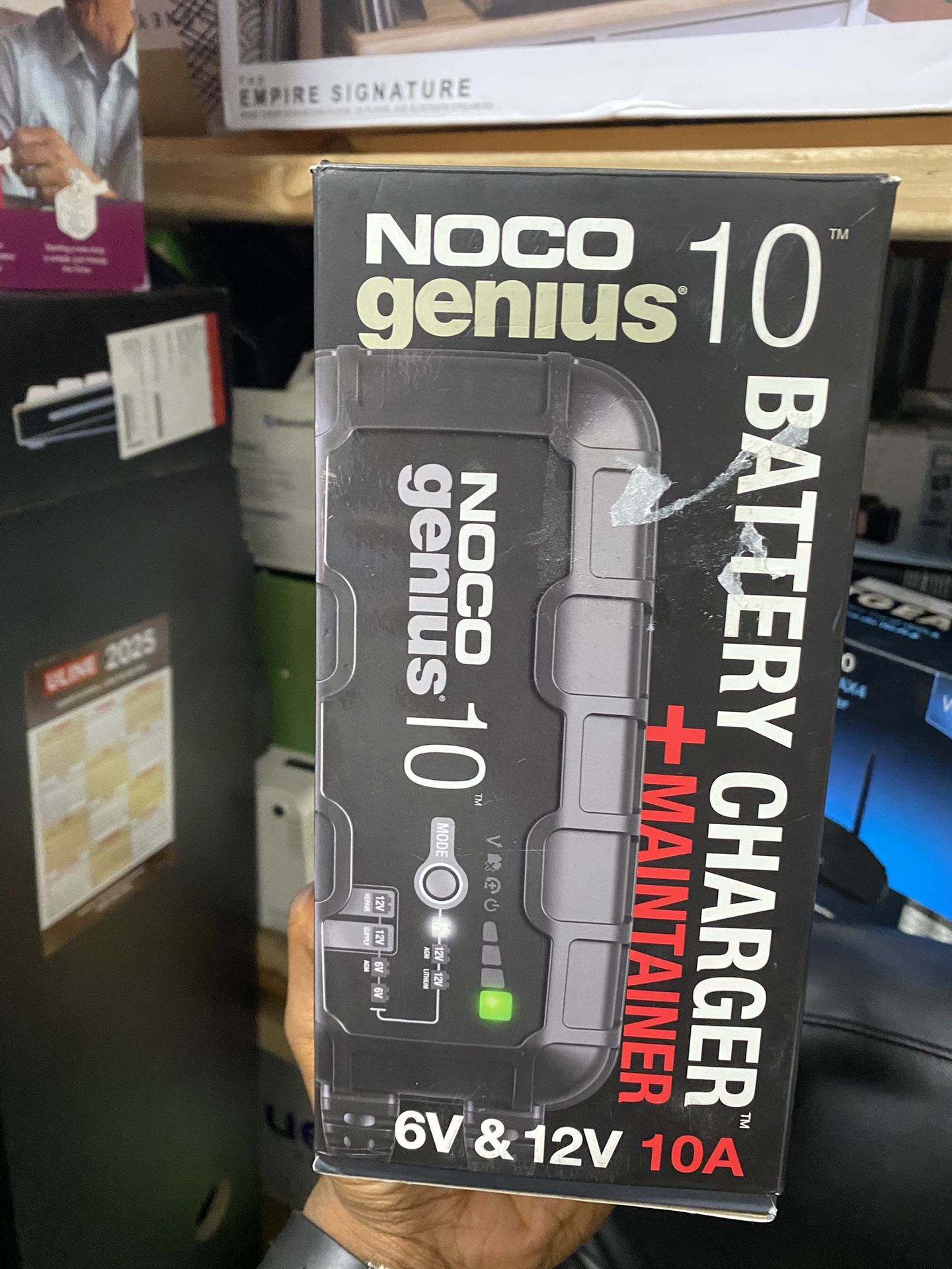 NOCO GENIUS10: 10A 6V/12V Smart Battery Charger, Maintainer and Desulfator