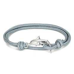 New Dolphin Bracelet Adjustable Gray