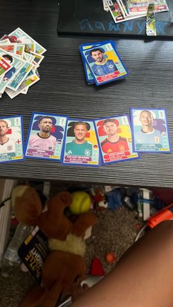 Blue border World Cup stickers