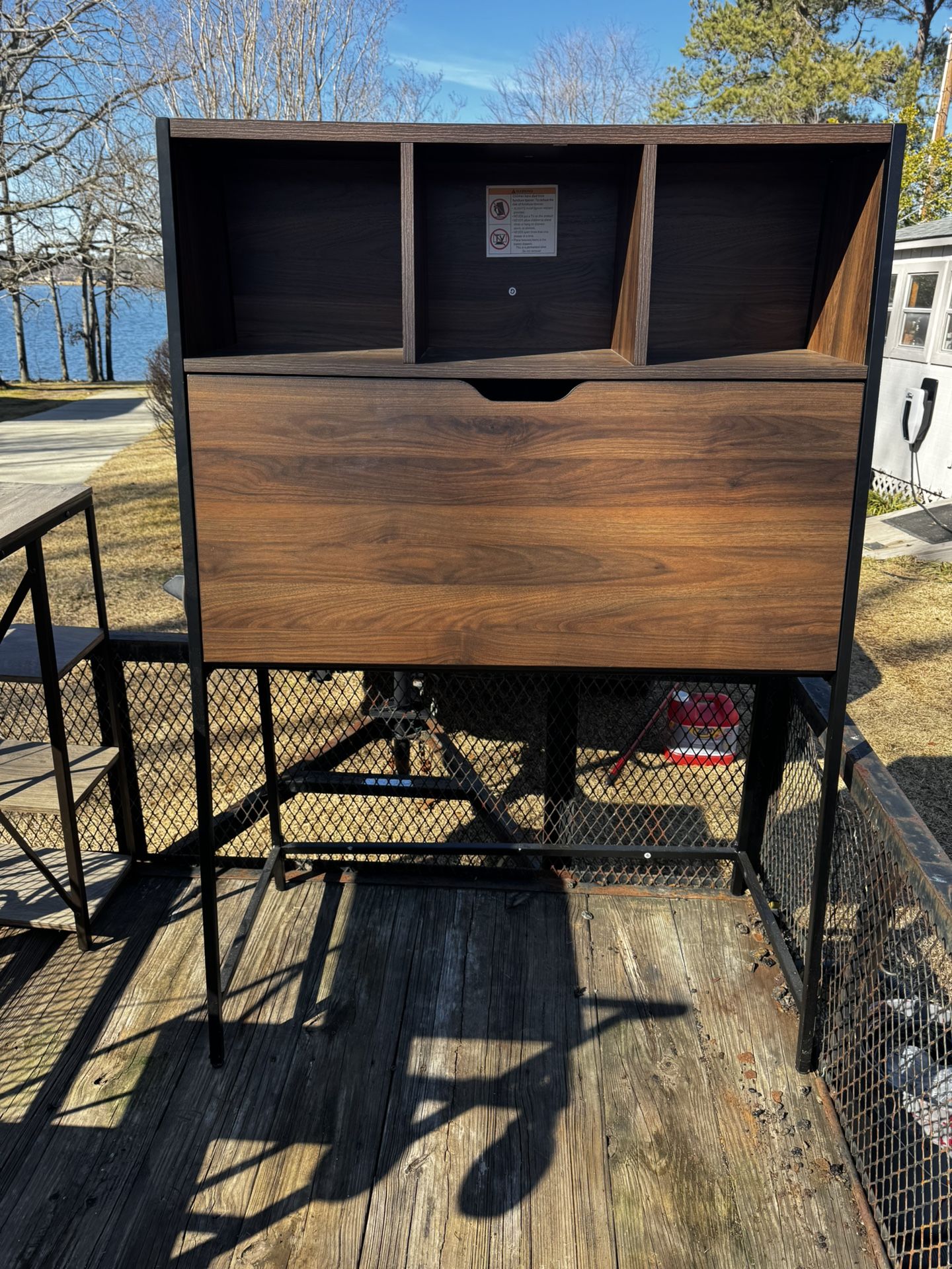 Flip Front Computer Desk