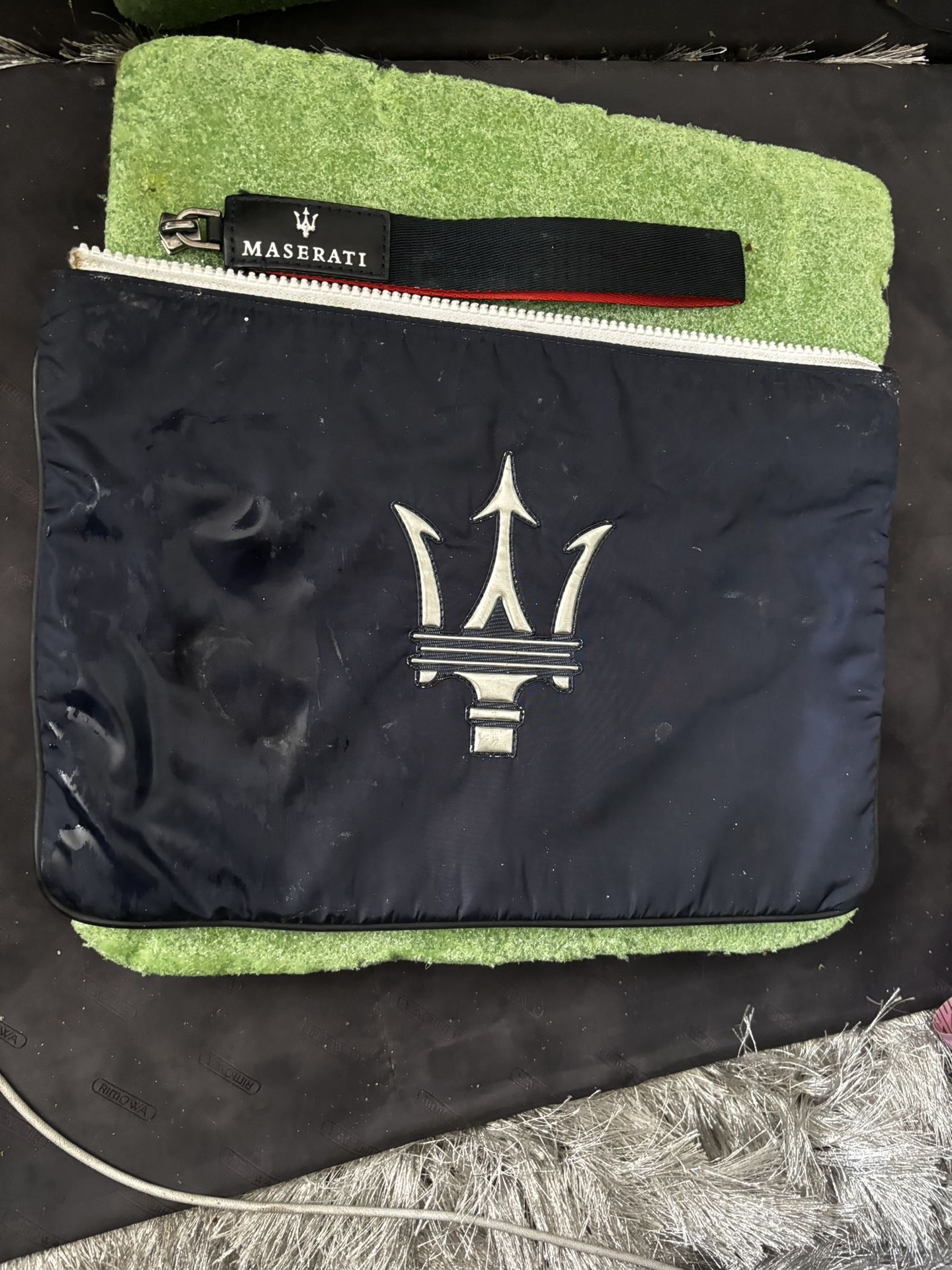 ERMENEGILDO ZEGNA Perfumes Toiletry Travel bag maserati logo tote purse handbag