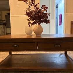 Wood coffee table 