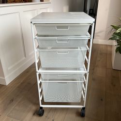 Elfa Drawer Storage Cart From The Container Store