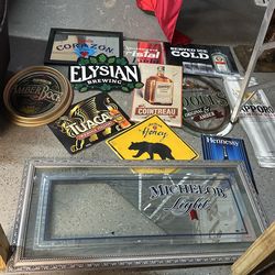 Liquor and beer vintage advertising very cool man cave stuff