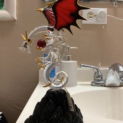 Black Mountain Dragon Glass Art
