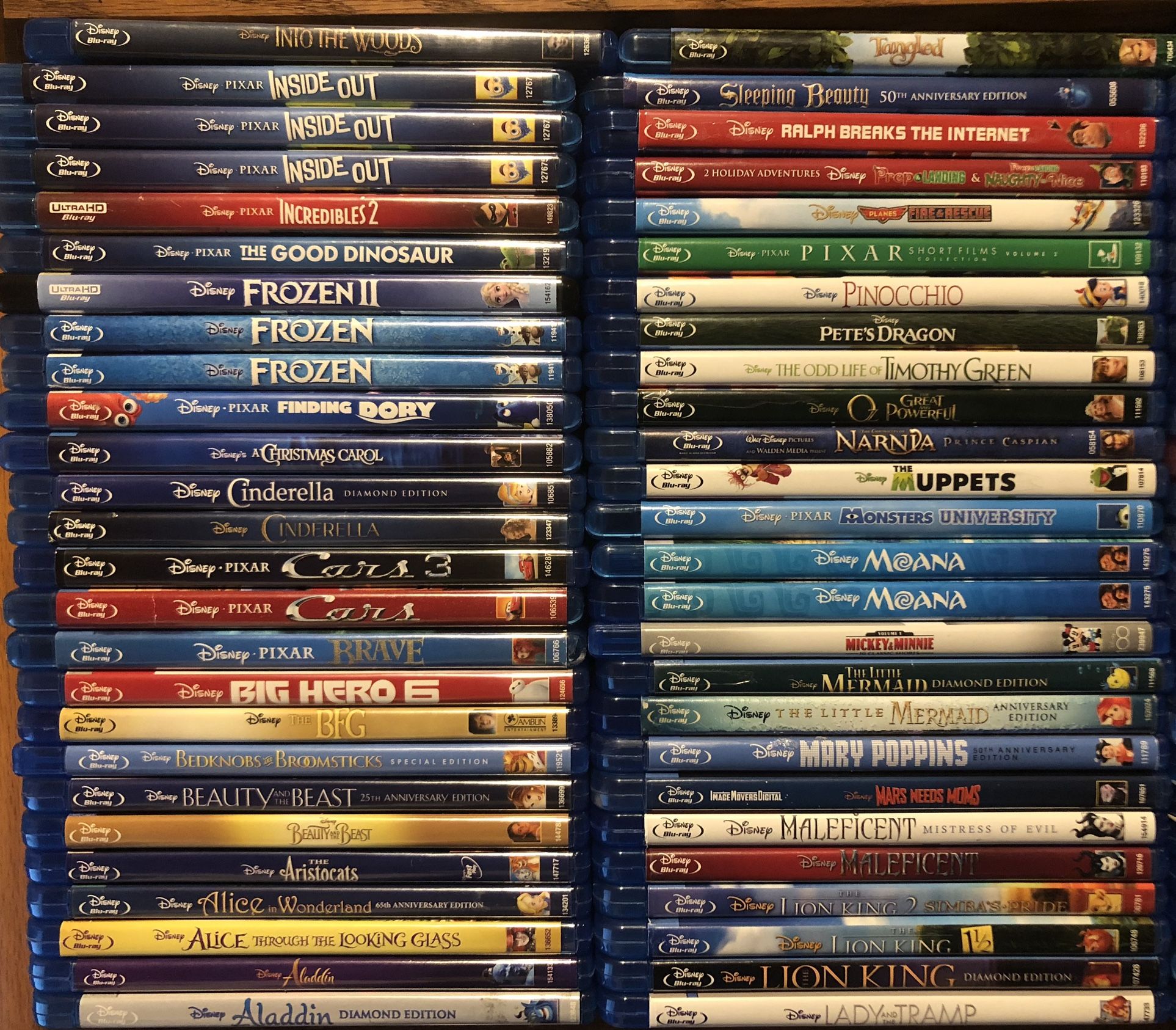 200+ Disney Kids Children Animation Animated Blu-ray Movies, New Sealed & Open Barely Used