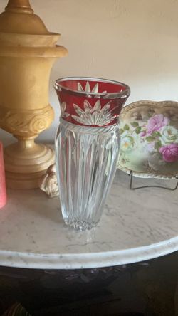 Vase Red Crystal