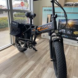 Movcan Folding Electric Bike 30MPH Ebike With Delivery Bag Finance It! $50 Down 