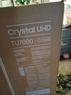 70"Samsung Crystal UHD 4k Smart TV- factory sealed